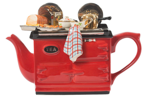 Ceramic Inspirations Sunday Lunch Aga Red Large Teapot