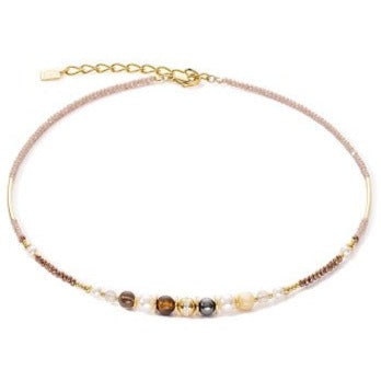 Coeur De Lion Ball Necklace Gemstones and pearls