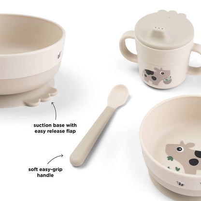 Done By Deer Foodie First Meal Set Suction Tiny Farm Sand