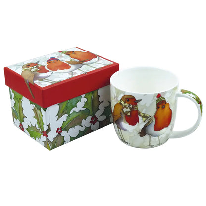 Emma Ball Christmas Robins Mug