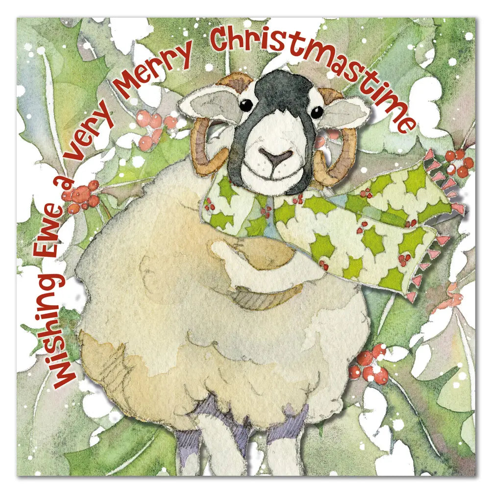 Emma Ball Happy Sheep Christmas Cards Pack 6