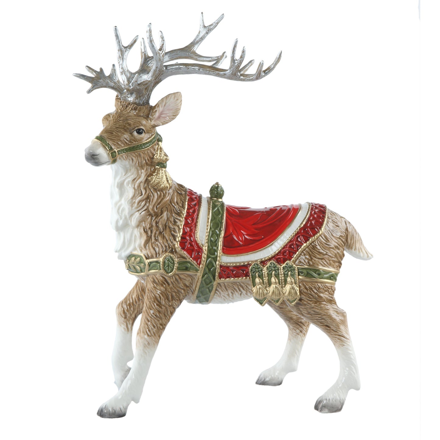 Fitz & Floyd Reindeer with silver antlers
