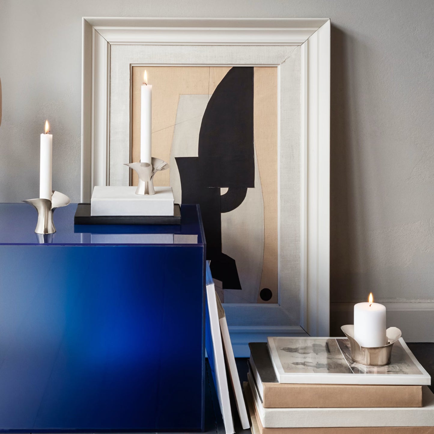 Georg Jensen Bloom Pillar Candle Holder