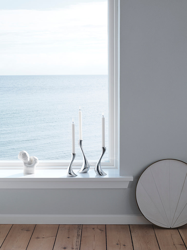 Georg Jensen Cobra Candleholder, Small, Medium & Large