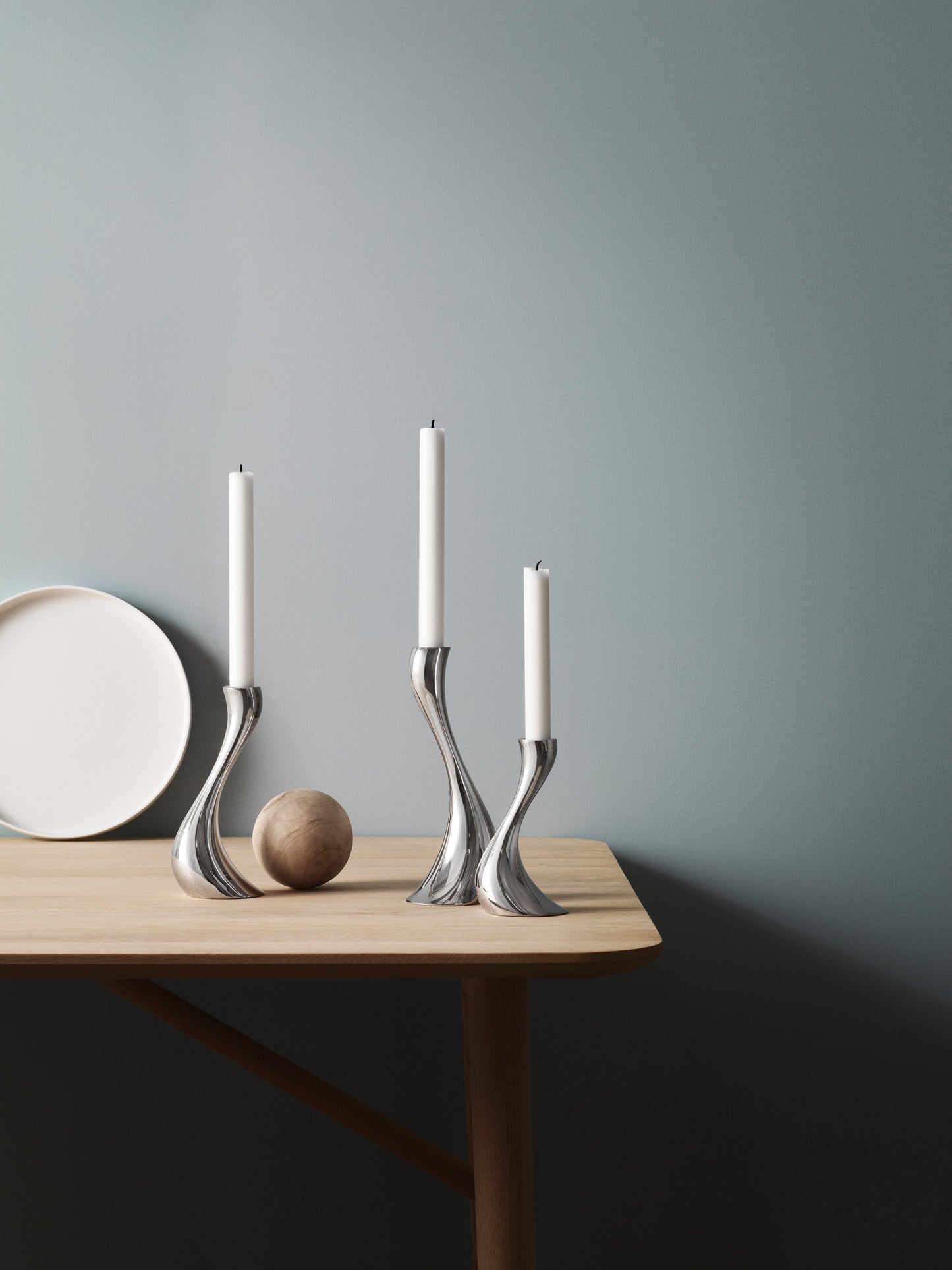 Georg Jensen Cobra Candleholder, Small, Medium & Large