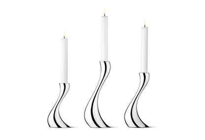 Georg Jensen Cobra Candleholder, Small, Medium & Large