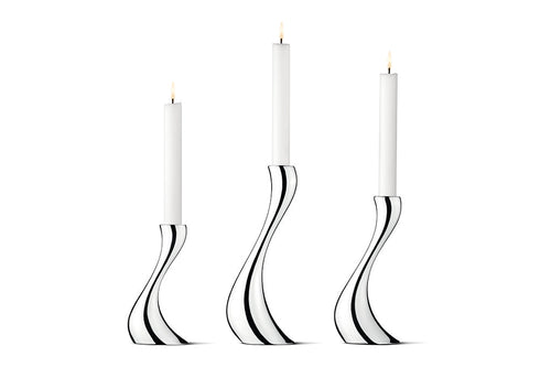 Georg Jensen Cobra Candleholder, Small, Medium & Large