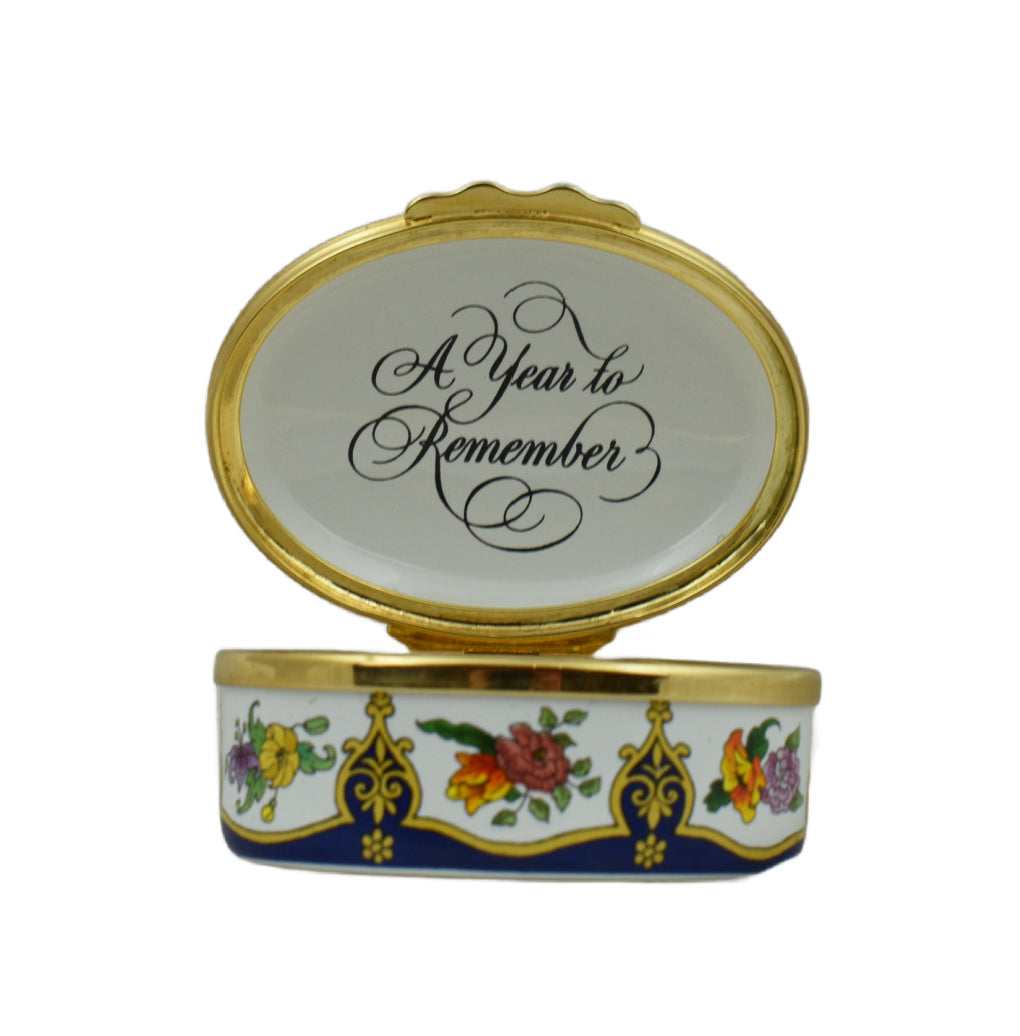 Halcyon Days 1996 A Year To Remember Enamel Box