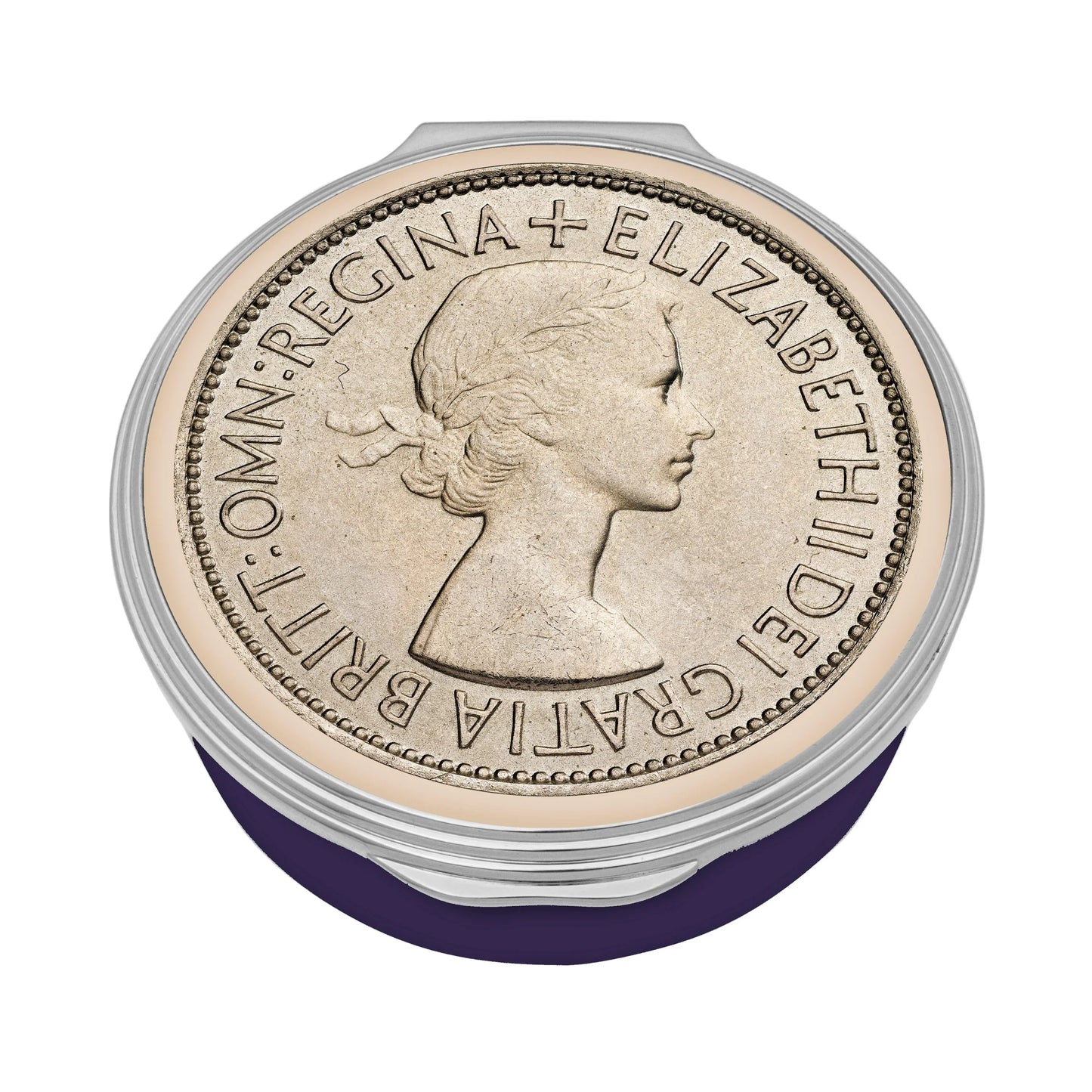 Halcyon Days Her Majesty Queen Elizabeth II - 1953 Commemorative Coin Enamel Box