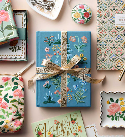 Embroidered Journal - Menagerie Garden