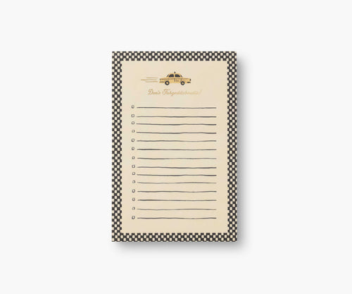 Checklist Notepad - Taxi