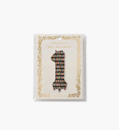 Numbered Foil Balloon - Candles