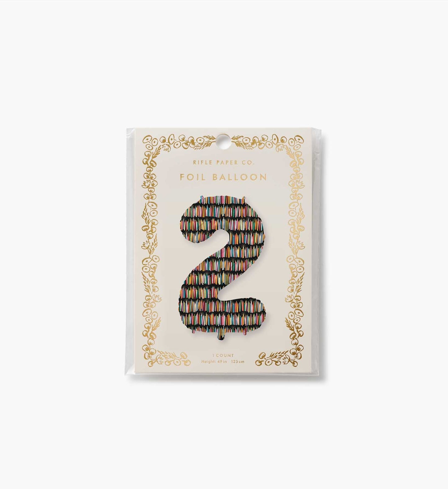Numbered Foil Balloon - Candles
