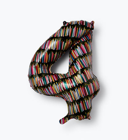 Numbered Foil Balloon - Candles