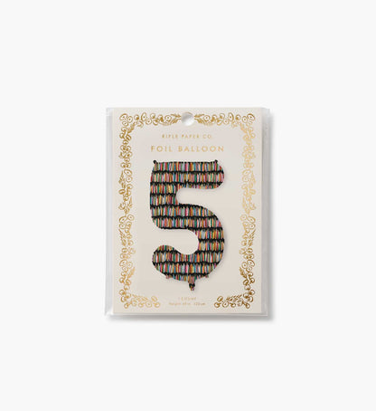 Numbered Foil Balloon - Candles