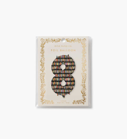 Numbered Foil Balloon - Candles