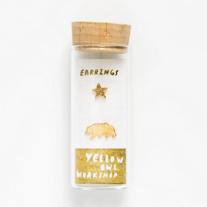 Bear and Star Earrings