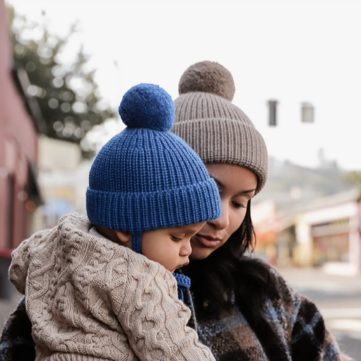 Alpaca Wool Marine Kids Beanie