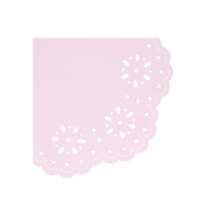 Broderie Anglaise Lace Multi Large Napkins (x16)