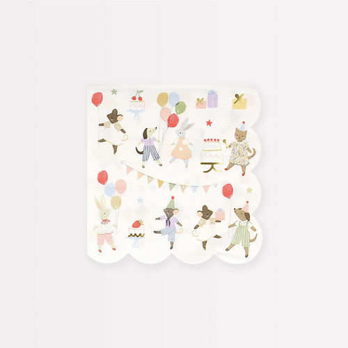 Animal Friends Small Napkins -16pk