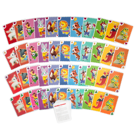 Animal Rummy Playing Cards