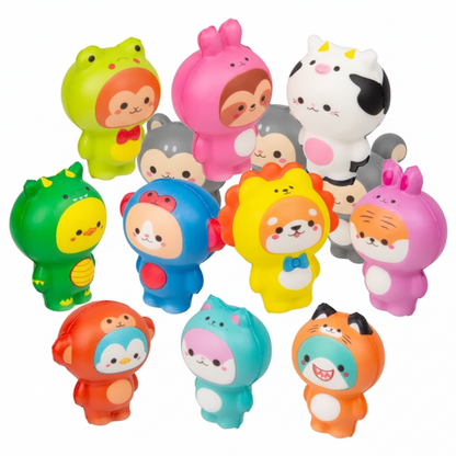 2" Micro Squish Dressed Animals