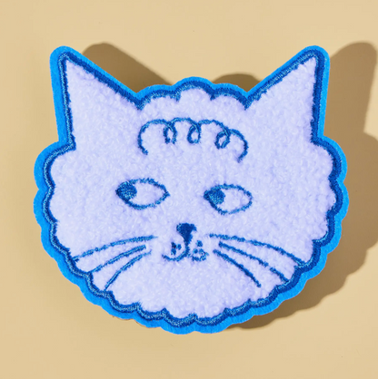 Cloud Cat Chenille Head Patch
