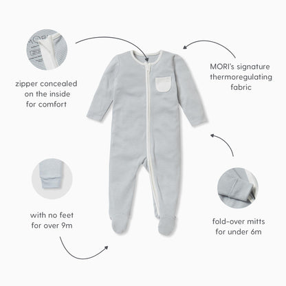 Forest Zip-Up Sleepsuit 2 Pack