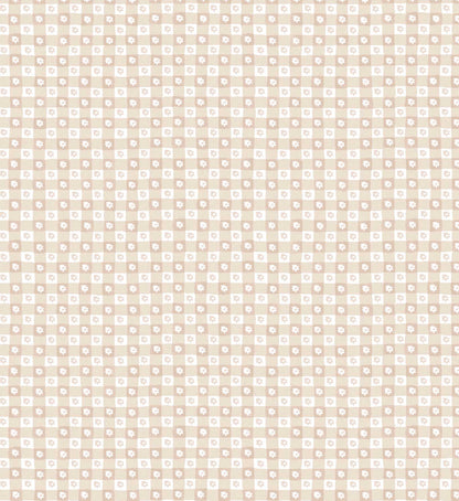 Daisy Gingham Peel & Stick Wallpaper Sample - Blush