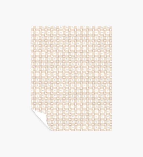 Daisy Gingham Peel & Stick Wallpaper Sample - Blush