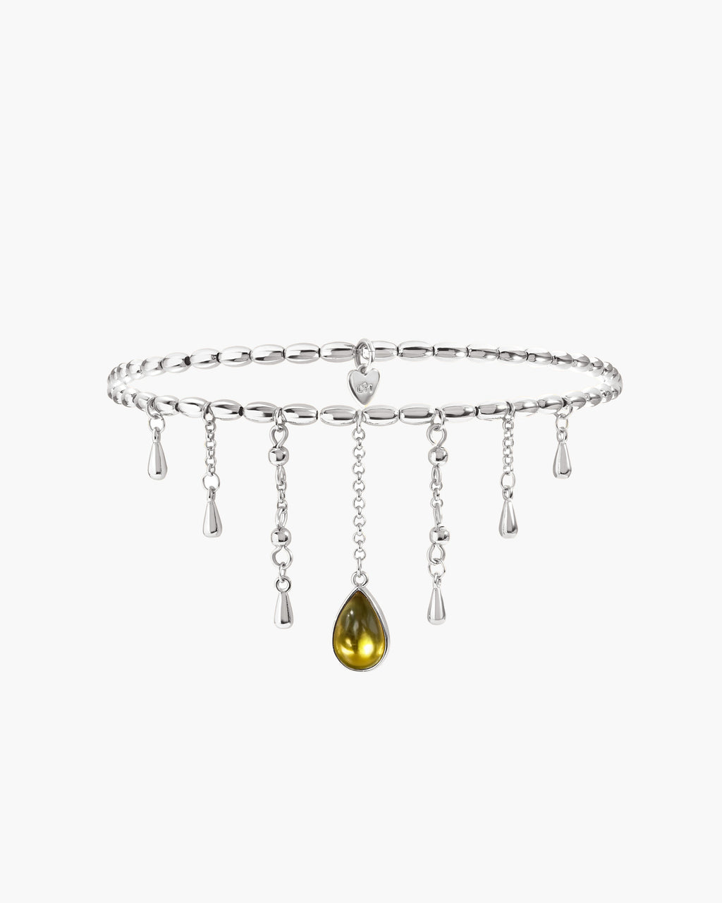 Waterdrop Arm Chain in Silver