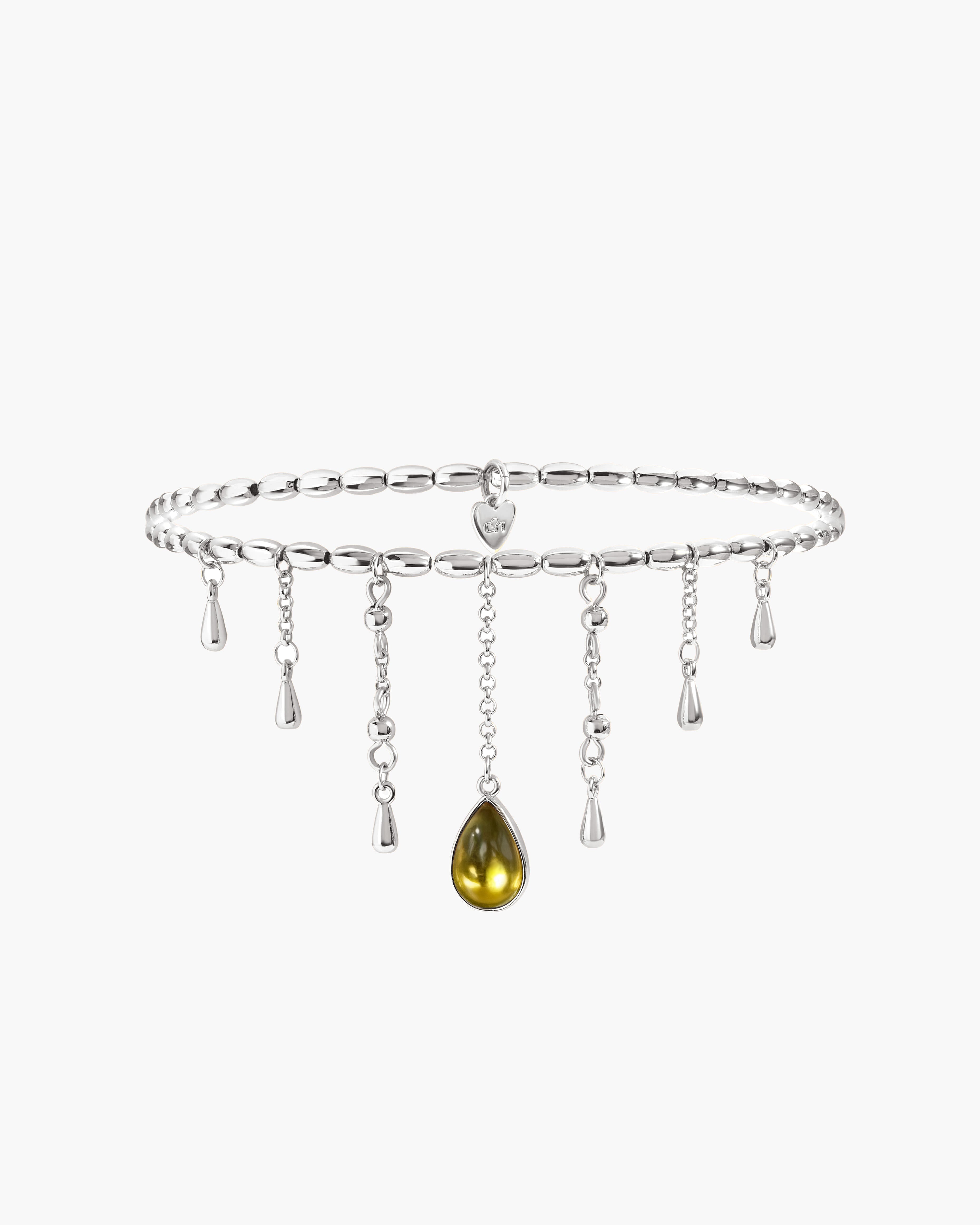 Waterdrop Arm Chain in Silver