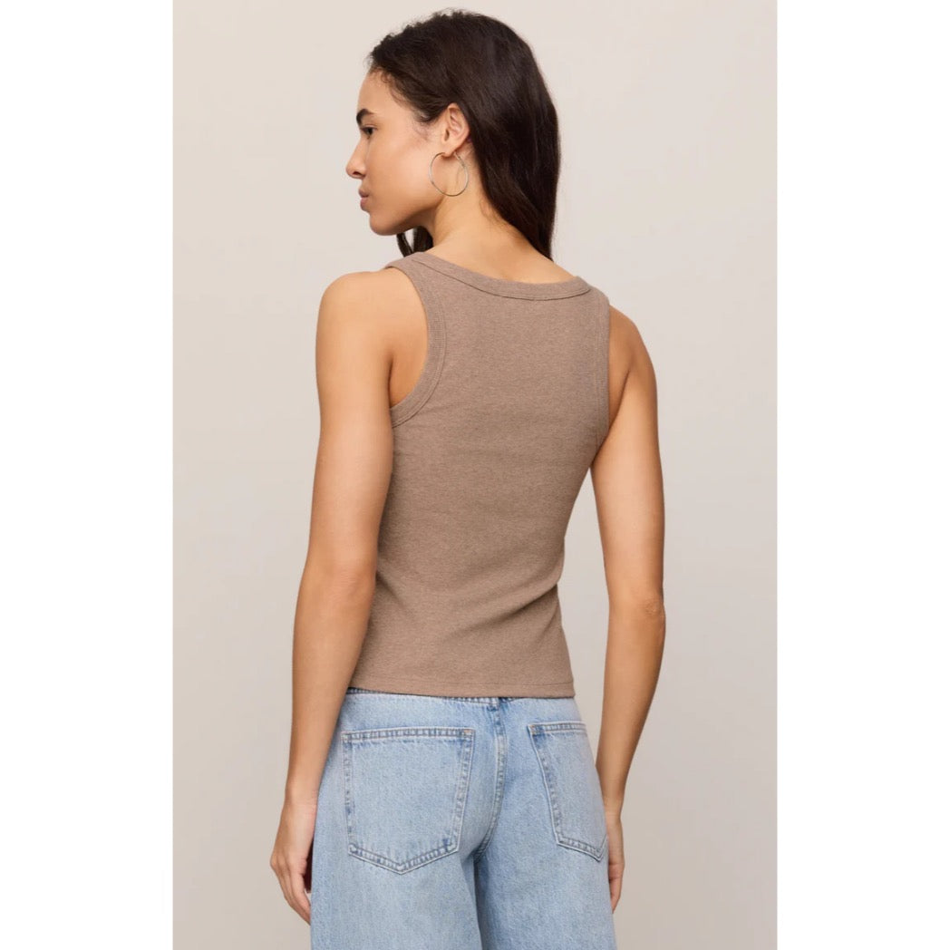 Z SUPPLY - ROWE RIB SCOOP TANK | Heather Ash