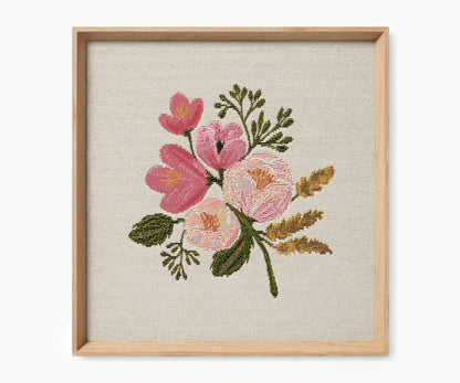 Framed Wall Art - Rose Botanical