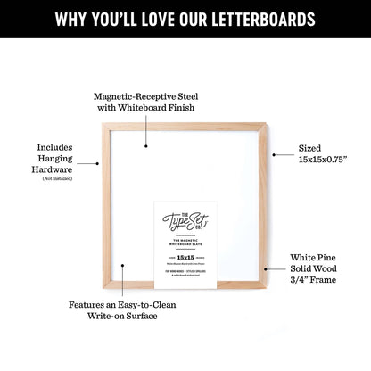 15x15 Magnetic Whiteboard