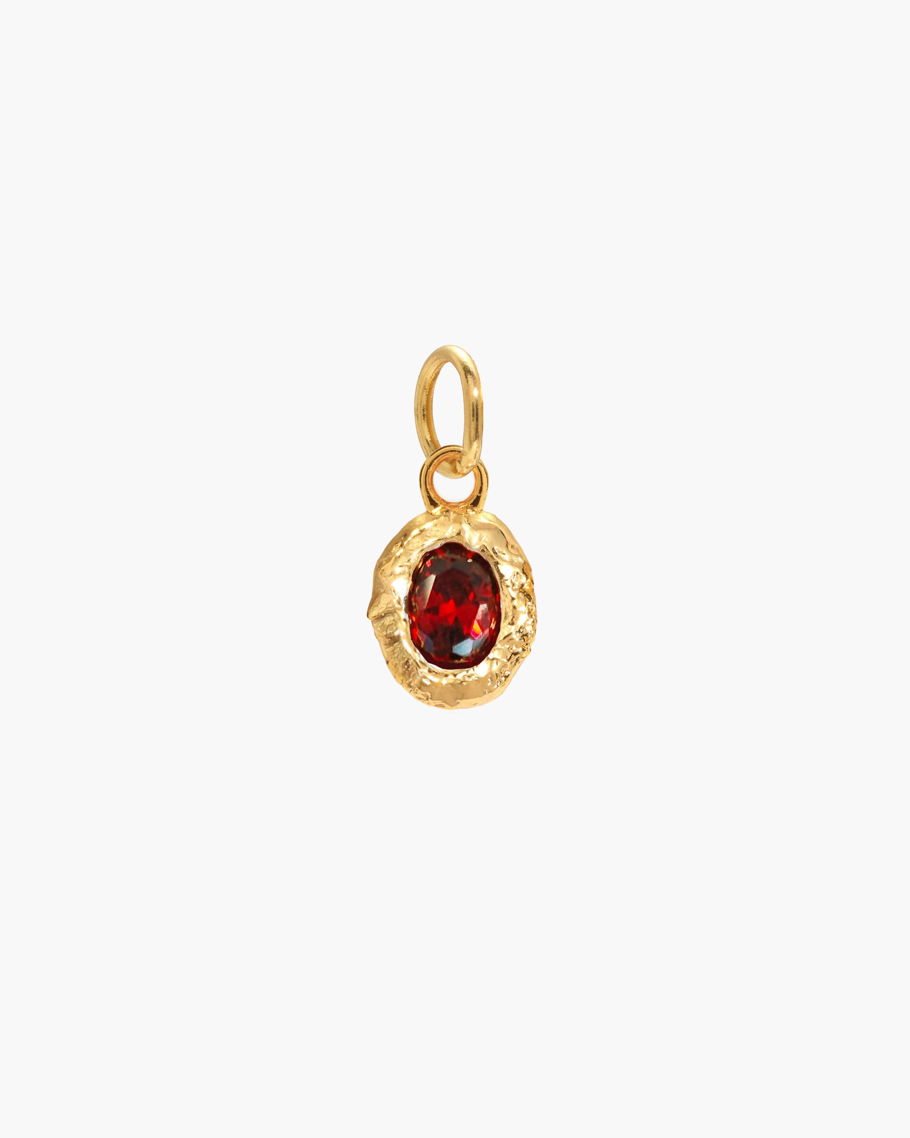 Birthstone Charm in Gold
