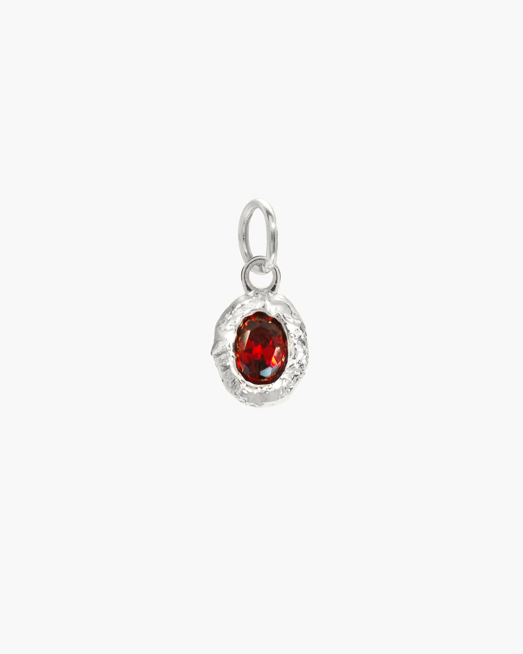 Birthstone Charm in Silver