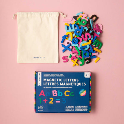 2" Uppercase + Lowercase Rainbow Adventure Magnetic Letters + Numbers -130pcs