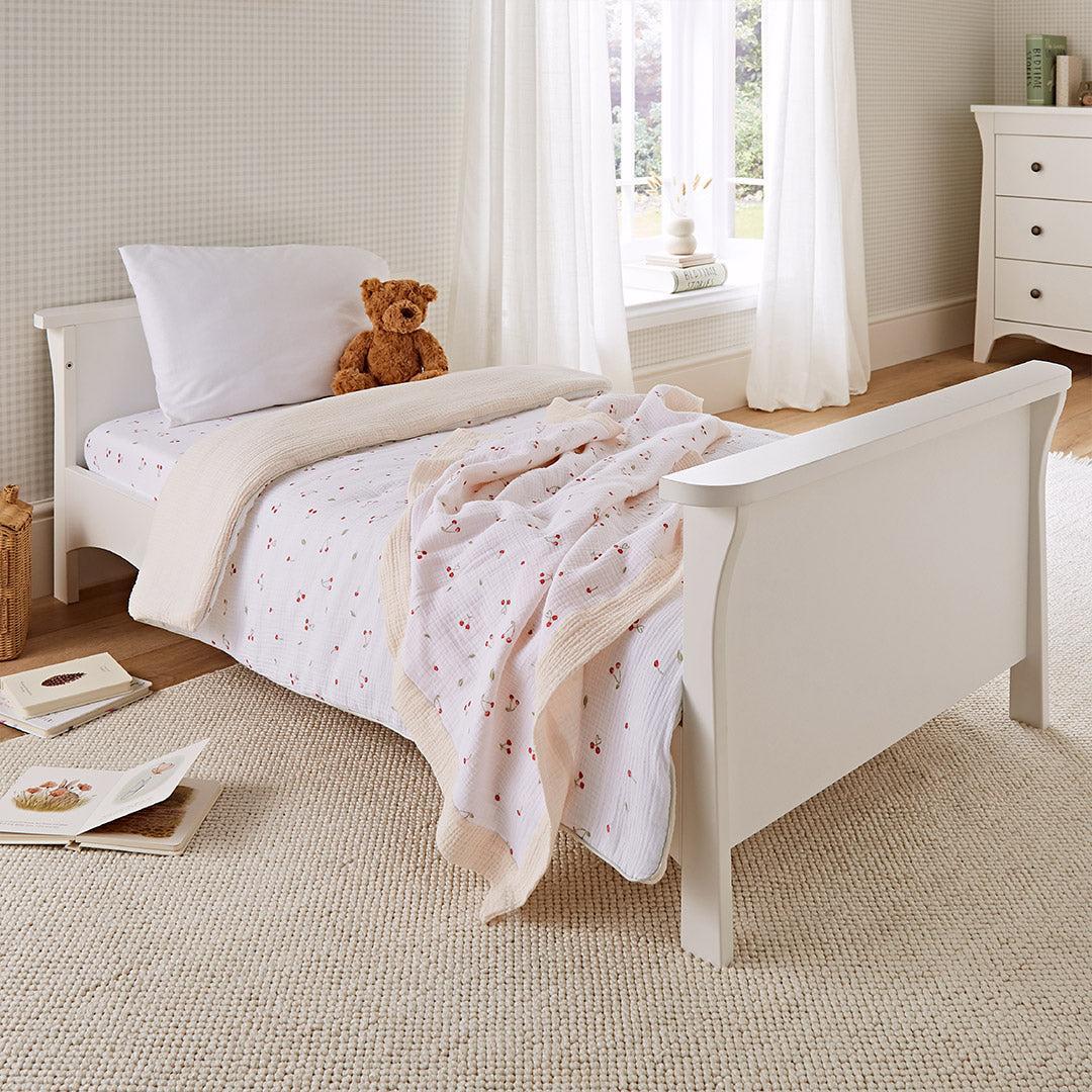 CuddleCo Cot Bed Quilt - Ditsy Cherry
