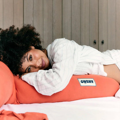 Cushy Puff Pregnancy Pillow - Terracotta Red
