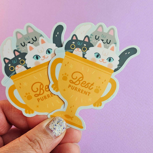 Best Purrent Cat Sticker