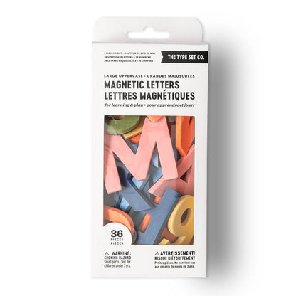 2" Uppercase Rainbow Mod Magnetic Letters + Numbers -36pcs