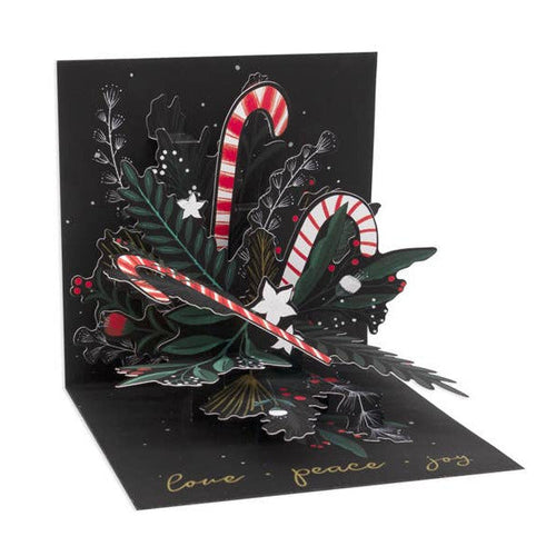 Candy Cane Bouquet Christmas Pop-Up Card