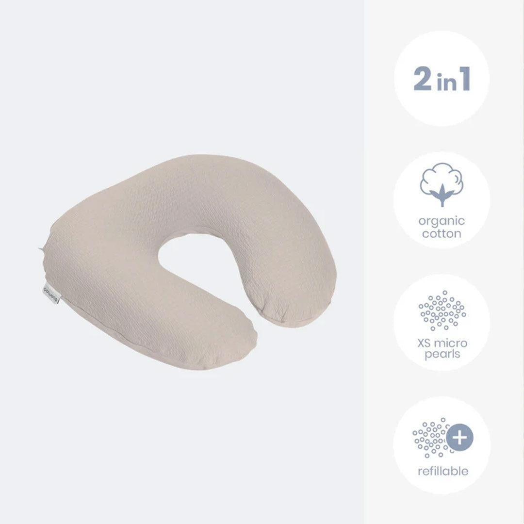 Doomoo Softy Muslin Nursing Pillow - Jersey Sand