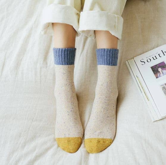 Camila Cozy Knit Colorblock Socks
