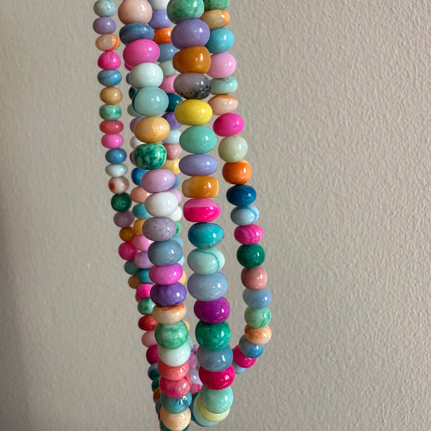 Baby Blue Candy Opal  Necklace | Gold Bikini Beach