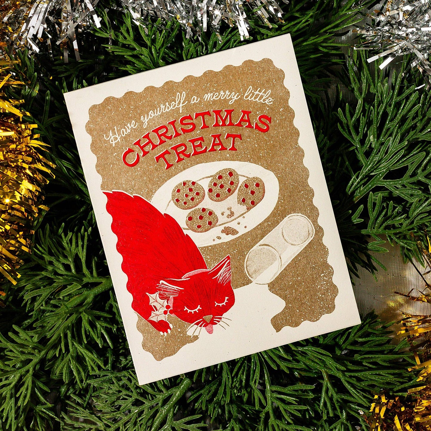 Christmas Treat - Risograph Card