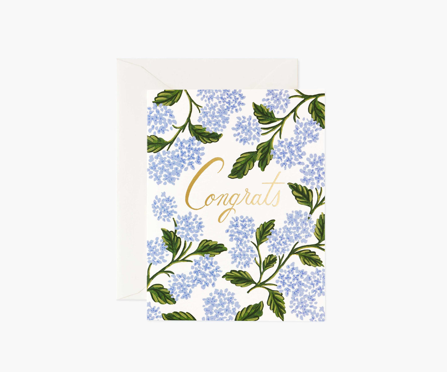 Hydrangea Congrats Card - Single Card