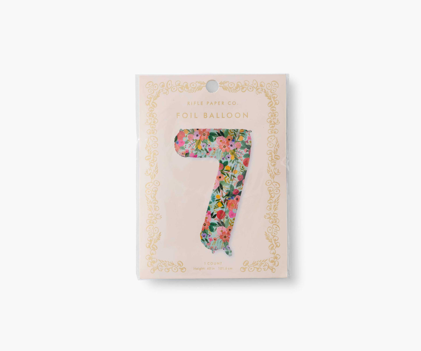 Numbered Foil Balloon - Garden Party