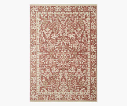 Holland Lotte Power-Loomed Rug - Crimson